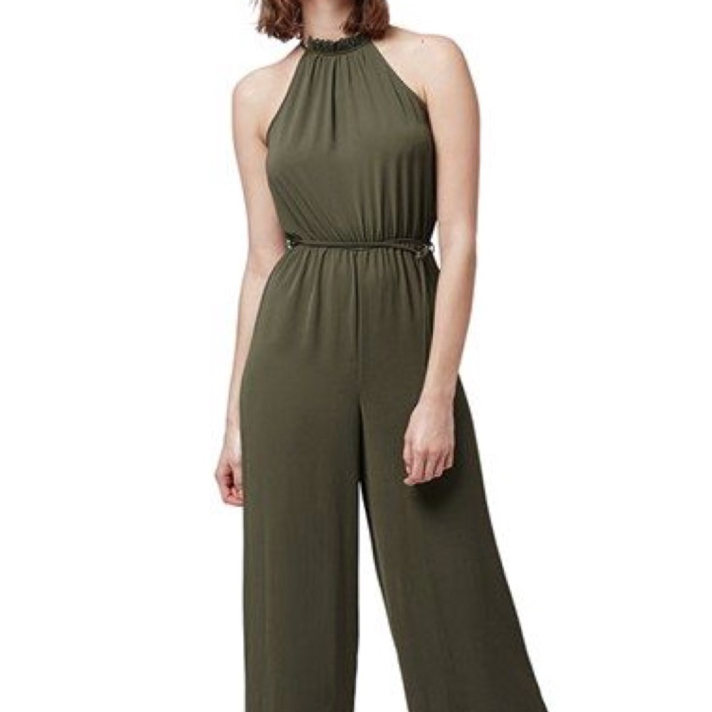 Topshop High Neck Jumpsuit